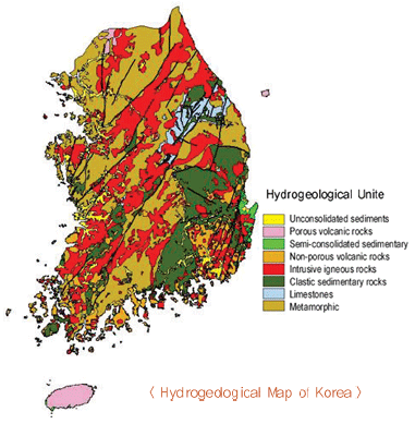 Hydrogedogical Map of Korea